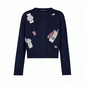Custom Sweater Unieke badges Gebreid vest voor dames